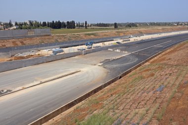 yeni bir yol asfaltlama.