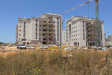 bir yerleşim bölgesinde inşaatı.