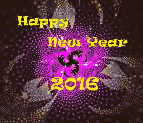 Поздравляем вас с Новым 2016 годом. Открытка . — стоковое фото