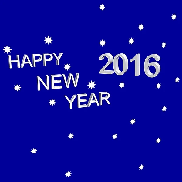 Ich wünsche Ihnen ein frohes neues Jahr 2016. Postkarte. — Stockfoto