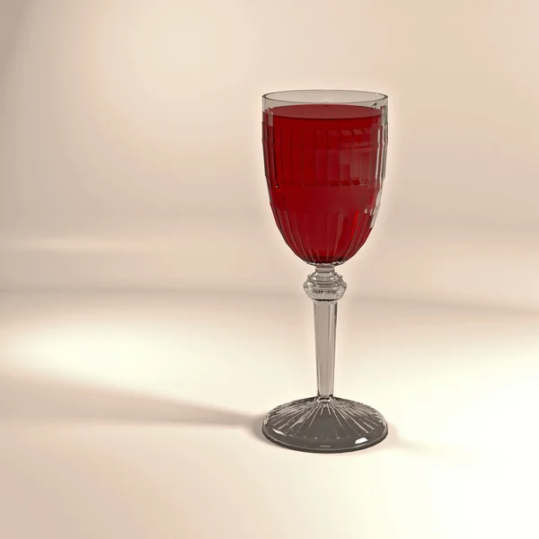 Egy pohár vörösbor.. — Stock Fotó