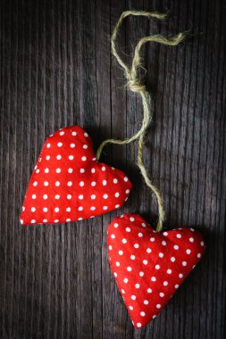 Kırmızı valentine Kalpler