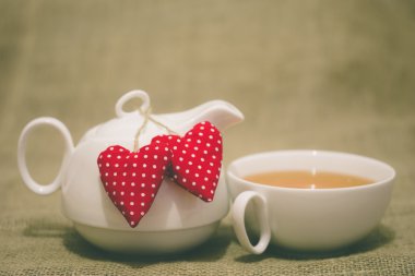 Sevgililer sabah çay