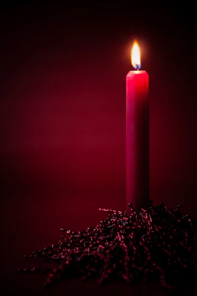 Red candle — Stock Photo, Image