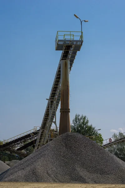 Gravel extraction — Stock Photo, Image