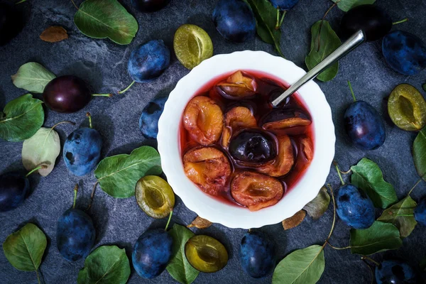 Close up plums — Stock Photo, Image