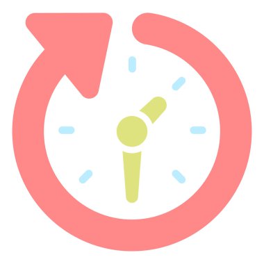 Bilimsel kavramsal ikon, vektör illüstrasyonu. kronobiyoloji