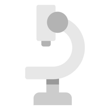 Bilimsel kavramsal ikon, vektör illüstrasyonu. mikroskop