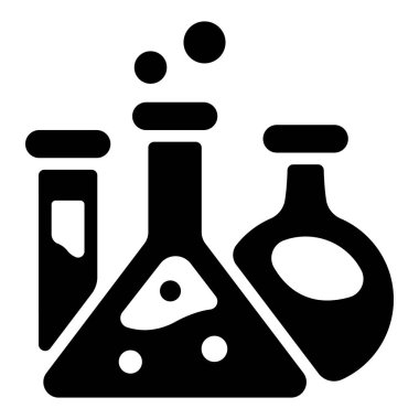 Bilimsel kavramsal ikon, vektör illüstrasyonu. kimya