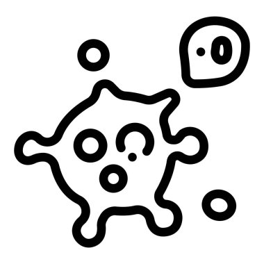 Bilimsel kavramsal ikon, vektör illüstrasyonu. epidemiyoloji.