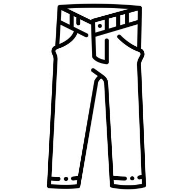 clothing and apparel icon, vector illustration. jeans