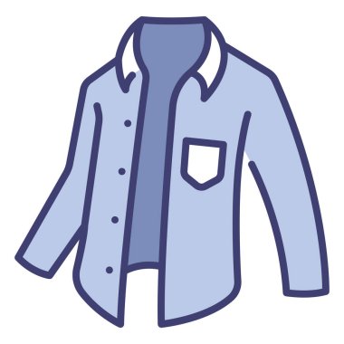 clothing and apparel icon, vector illustration. long sleeve shirt