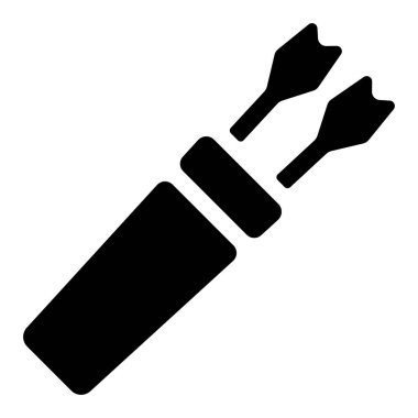 Silah ikonu, vektör illüstrasyonu. titreşim