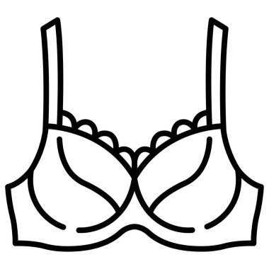 clothing and apparel icon, vector illustration. bra