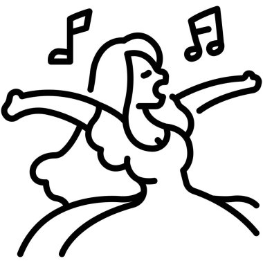 Film ikonu, vektör illüstrasyonu. film müzikali