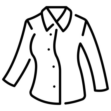 clothing and apparel icon, vector illustration. long sleeve shirt 