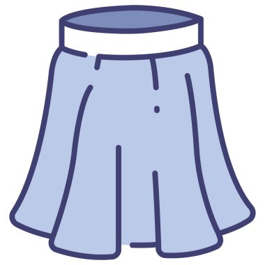 clothing and apparel icon, vector illustration. Dirndl skirt