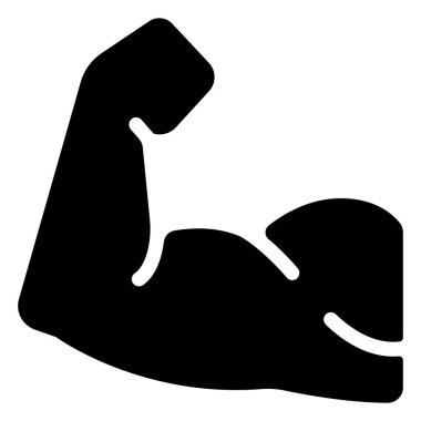 İnsan vücudu ikonu, vektör çizimi. kol kasları