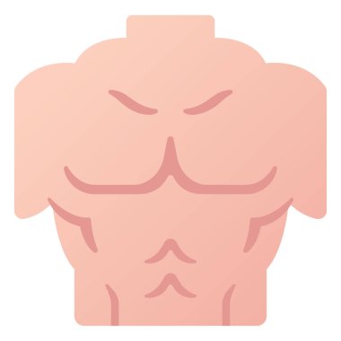 Fitness ikonu, vektör illüstrasyonu. vücut kasları