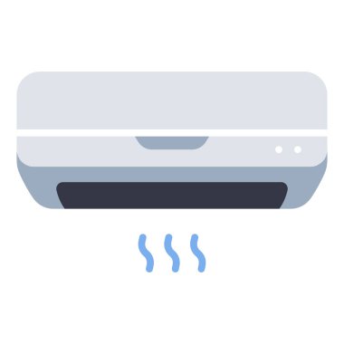 İç tasarım ikonu, vektör illüstrasyonu. Klima.