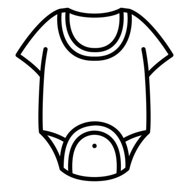 baby icon, vector illustration. baby bodysuit