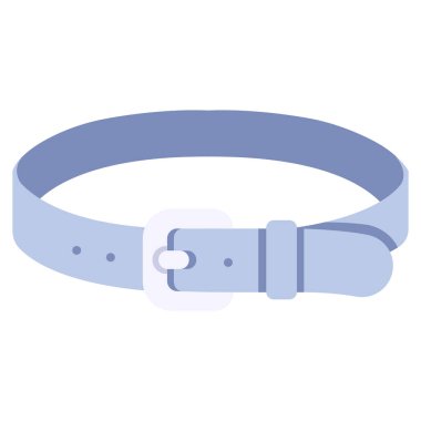 Şık kıyafet ve aksesuar ikonu, vektör illüstrasyonu. kuşak.