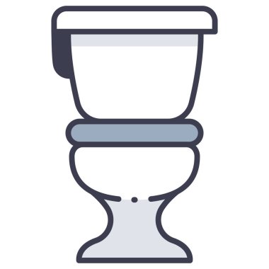 İç tasarım ikonu, vektör illüstrasyonu. Sifonu çek.