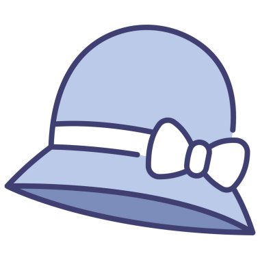 clothing and apparel icon, vector illustration. women hat