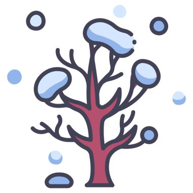 Sezon kavramsal ikonu, vektör illüstrasyonu. kış parkı 