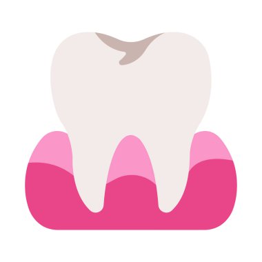 İnsan vücudu ikonu, vektör çizimi. diş