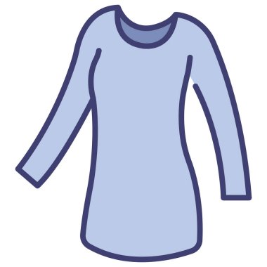 clothing and apparel icon, vector illustration. sweater dress