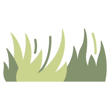 Bahçe ikonu, vektör illüstrasyonu. çimenler