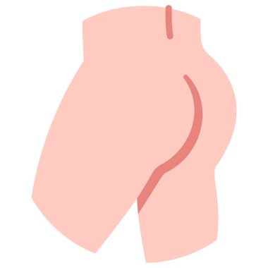 İnsan vücudu ikonu, vektör çizimi. alt dişi 