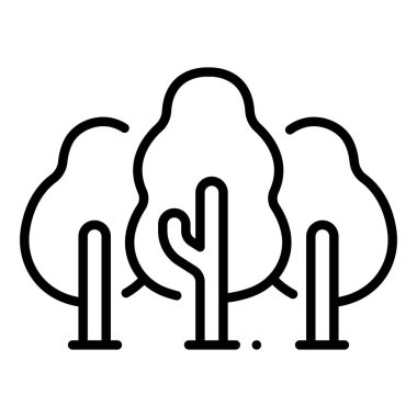 Çevre koruma ikonu, vektör illüstrasyonu. orman