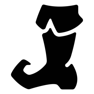 Oyun ui ekipman simgesi, vektör illüstrasyonu. sihirbaz çizmesi