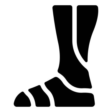 Oyun ui ekipman simgesi, vektör illüstrasyonu. bacak zırhı