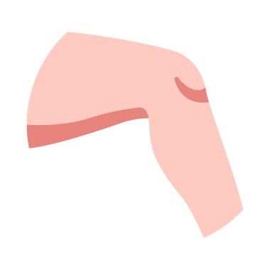 İnsan vücudu ikonu, vektör çizimi. diz