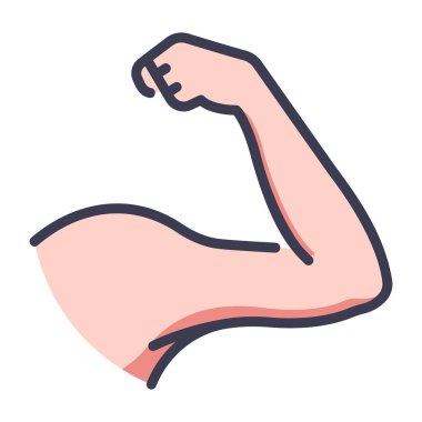 İnsan vücudu ikonu, vektör çizimi. kol