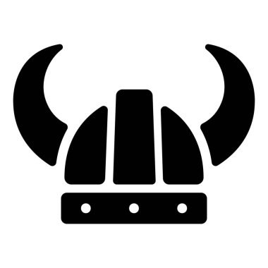 Oyun ui ekipman simgesi, vektör illüstrasyonu. Viking dümeni