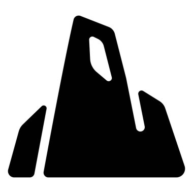 Oyun ui element simgesi, vektör illüstrasyonu. dağlar