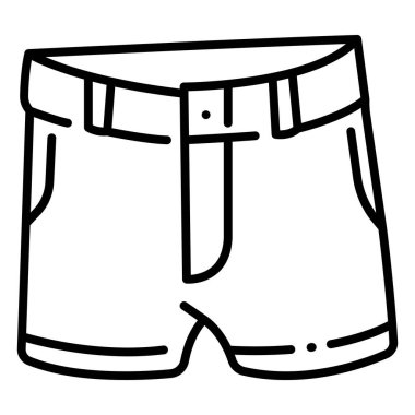clothing and apparel icon, vector illustration. shorts