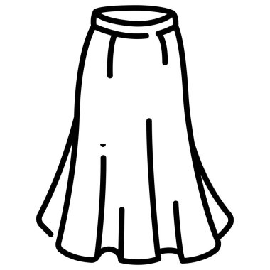 clothing and apparel icon, vector illustration. skirt