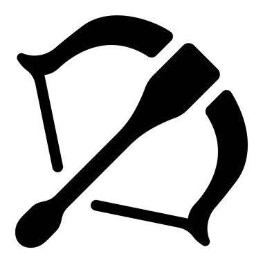 Silah ikonu, vektör illüstrasyonu. arbalet