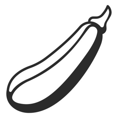 Sebze ikonu. Vektör çizimi. kabak.