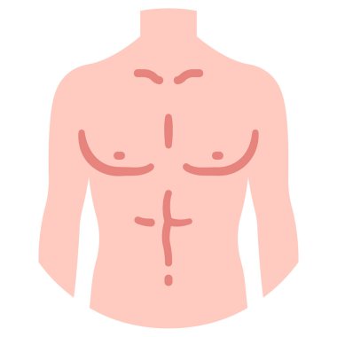 İnsan vücudu ikonu, vektör çizimi. vücut erkek