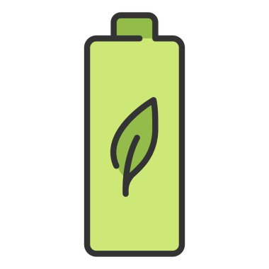 Çevre koruma ikonu, vektör illüstrasyonu. yeşil enerji