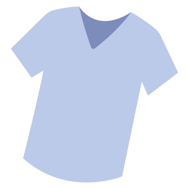 clothing and apparel icon, vector illustration. v neck t shirt