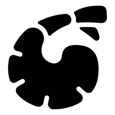 Yemek ve yemek ikonu, vektör çizimi. taze karides