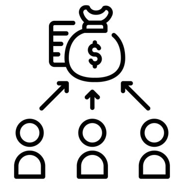 Başlangıç konsepti, iş simgesi. Vektör çizimi. kaynak toplama