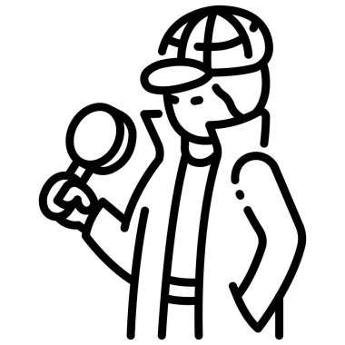 Film ikonu, vektör illüstrasyonu. gizem  